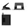 Erichkrause Quadro punch, up to 20 sheets, puncture diameter 6 mm, distance between punctures 80 mm, black