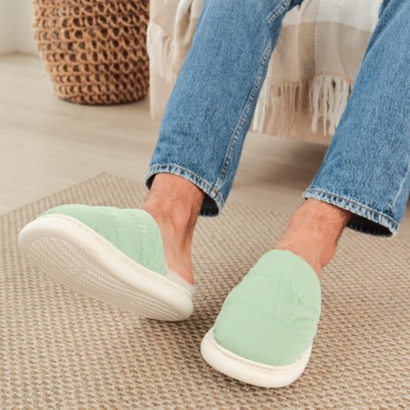 Male slippers, size 42-43, mint color-1