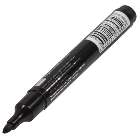 Permanent 3.0 mm marker Brauberg contraact, black, undeveloped-3