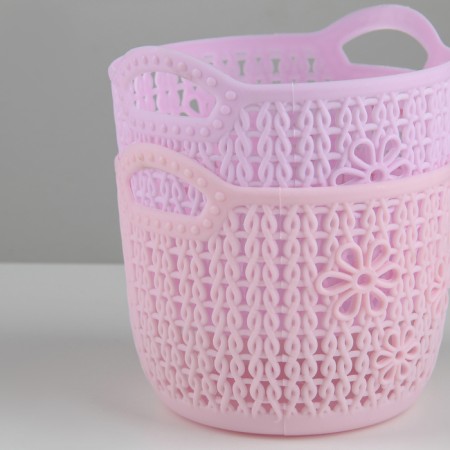 Storage basket "Knitting", plastic, 11.5 × 10.5 × 9 cm, color mix-1