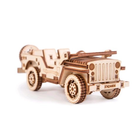 Mechanical 3D puzzle made of wood "Jeep"