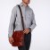 Male bag, xl zolo, brown color
