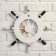 Interior decor "helm" on the wall, white-blue, 33 x 33 x 2 cm