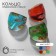 Ring "Muranian glass" spots, color mix
