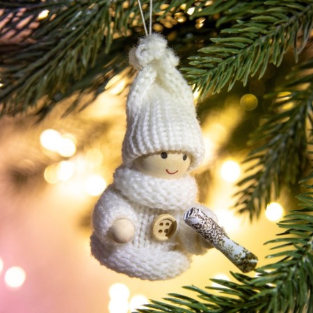 New Year's Christmas tree toy “Happy New Year!”, For New Year, 7 cm x 6 cm x 3 cm-1