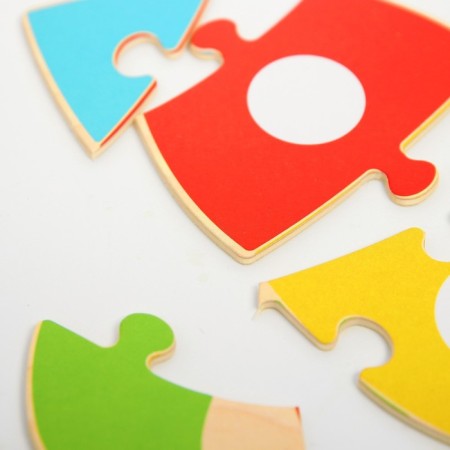 Toy developing puzzle "Rocket" 0.3 × 15 × 15 cm-3