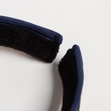 Feminine visor minaku "leopard" color dark blue, rn 56-58-3