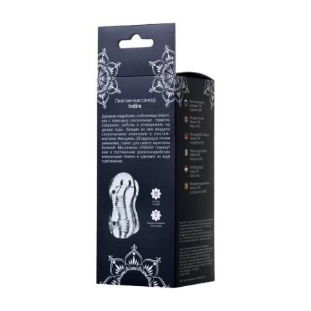 Masturbator Unrealistic Lingam byfa Indira, TPE, Transparent, 14 cm-4