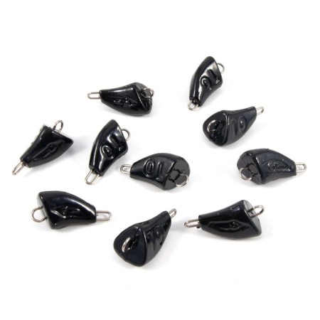 Cargo bullet-excentric stained collapsible Yaman 10 pcs., 10 g, black
