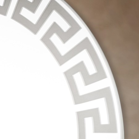 Mirror, wall, with sandblasting graphics, d = 70 cm-1