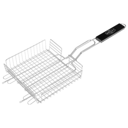Ground grill Universal Maclay, 20x20 cm, stainless steel, for barbecue-6