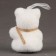 Foam toy "White Bears", 8 cm