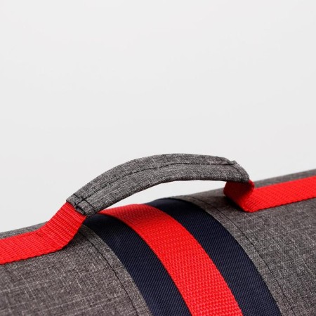 Bag - Animal Carrow, Frame, Folding, 46 x 28.5 x 26 cm, red -gray-6