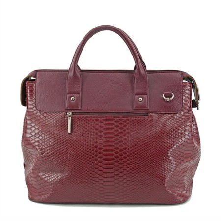 Road bag (B2783-07111) Artificial leather, burgundy, 1x730x43 cm-1