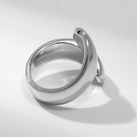 Ring Metal "Trend" hugs, silver color, size 18-2