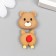 Decor for creativity Plastic "Bear" set 2 pcs 1.7 cm