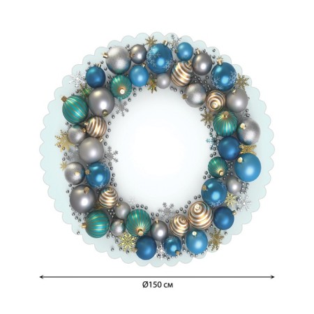 The tablecloth “Circle of balls”, round, Saten, d = 150 cm-1
