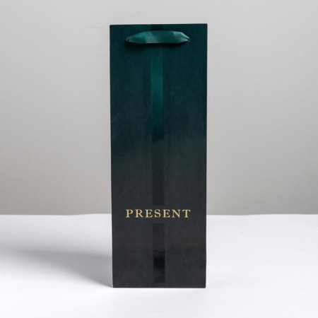Gift Package Laminated for a bottle, packaging, "Present", 13 x 36 x 10 cm-2