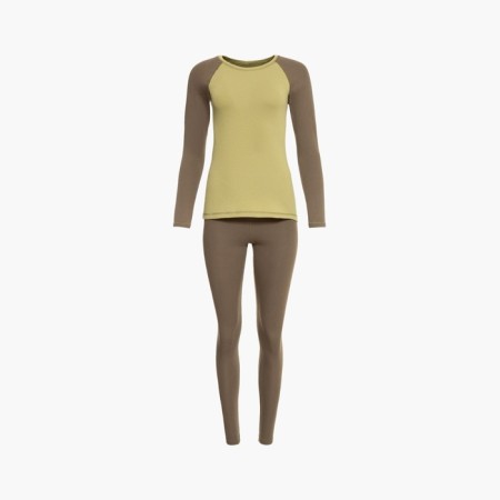 Female thermal underwear (longshit, leggings), khaki color, size 42-6