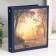 Photo album magnetic 20 sheets "Deer and Sunset" density 300 g 24x23x3.7 cm