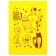 A set of A4, 180 μm folders, calligrata "cats", translucent, 6 pieces, with print, mix