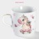 Ceramic share mug "Council and unicorn", 230 ml, white color