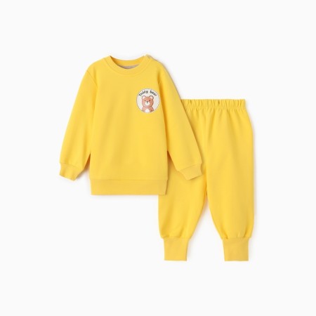 Kit for children (jumper, trousers), yellow color, height 98 cm