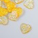 Decor for creativity Plastic "Heart" holography orange set 20 pcs 1.6x1.6 cm