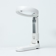 Folding magnifier on a stand, a multiplicity of 5.11, lens 65mm lens