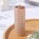 Candle from wax, 4,5x4.5x12.5 cm, metallic bronze