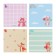 Block with a sticky edge 76*76mm 80l with a pattern of animals mix