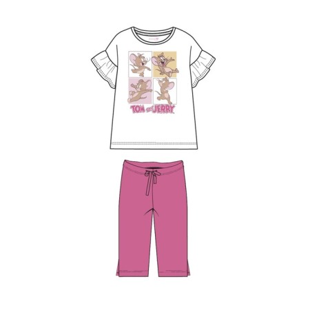 Pajama for the girl PlayTode: T -shirt and Bridges, height 110 cm-2