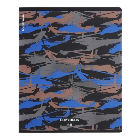 Notebook of 48 sheets in the Erichkrause "Erichkrause Military", matte lamination, an offset block 100%, mix-3