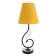 Lamp table Marcel 1x15W E14 18x18x42cm black/Risalux lemon