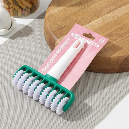 Konfinetta slicing roller "Sweetness", textured, 14 × 17 × 4 cm, white color-5