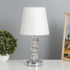 Bianka table lamp E14 40W chrome 22.5x22.5x36 cm Risalux