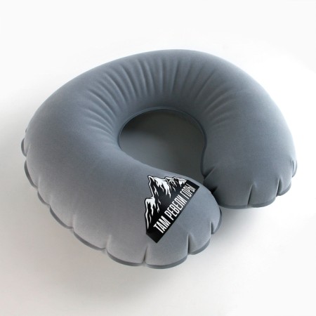 Pillow inflatable "mountains", gray color-2