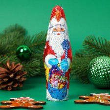 New Year. Chocolate figure 