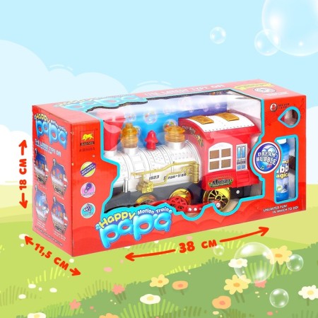 The “Classic” steam locomotive with soap bubbles works from batteries, light and sound-4
