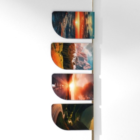 Set in the portfolio: A5 diary, magnetic bookmarks and handle "Believe in yourself"-1