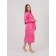 Women's bathrobe, with a shack, size 56-58, pink color