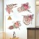 Sticker Plastic Interior color "Panel Knitted and Flowers" 60x80 cm