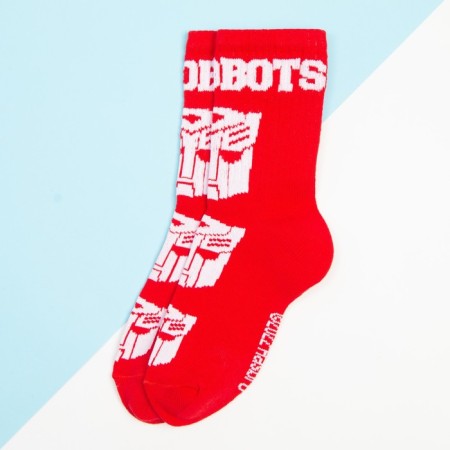 Socks for the boy "Autobots", Transformers, 18-20 cm, red color-1