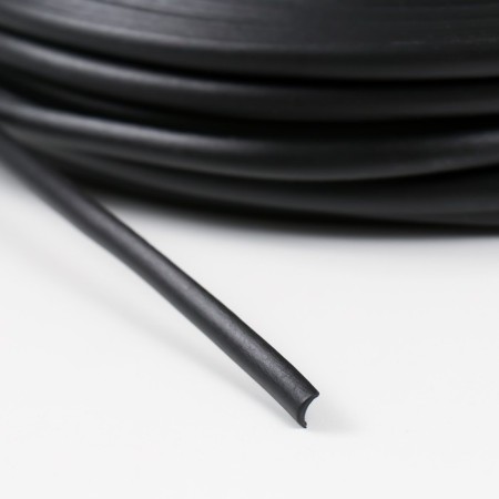 Rang artificial smooth 7 mm 100 m semi -pipe (black)-3