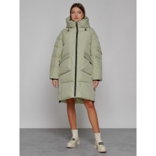 Coat insulated winter female, size 50, color light green
