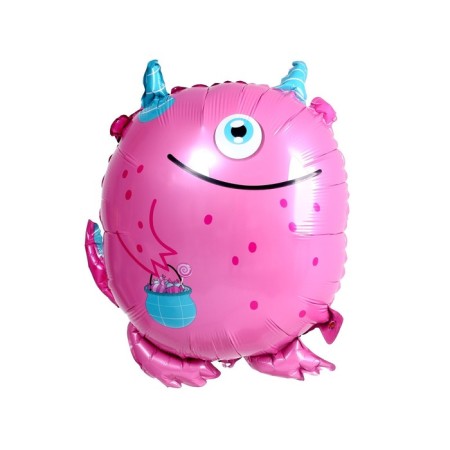 Foil ball 28 "Good monster-cyclope", the color is pink