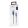 PERO DC-02, Type-C cable-USB, 3 A, 1 m, fabric braid, blue