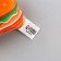 A toy for cats with mint "Burger" from textiles, 7.4x7 cm