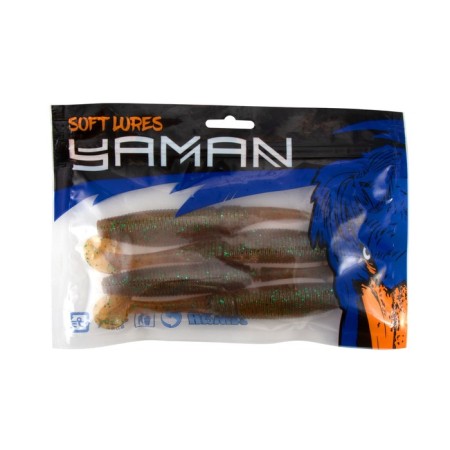 The Yaman Pro Springy Shad vibro -tail, 15.2 cm, color #43. Packaging 4 pcs.-4