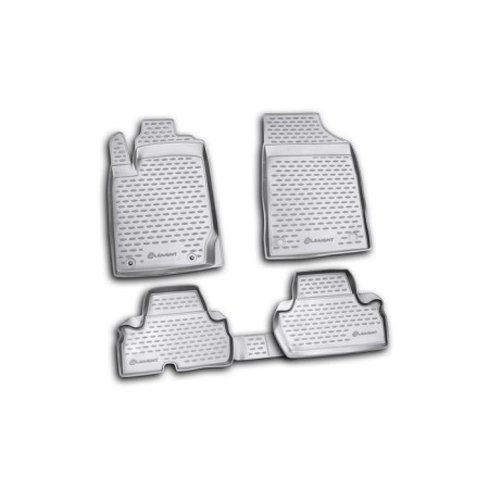 Rugs in the Mitsubishi L-200 200 2D 2010-2015 salon, 4 pcs. (polyurethane)